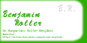 benjamin moller business card
